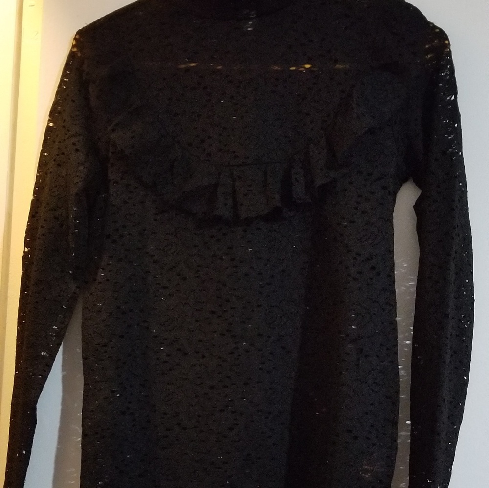 See Though Long Sleeve Shirt